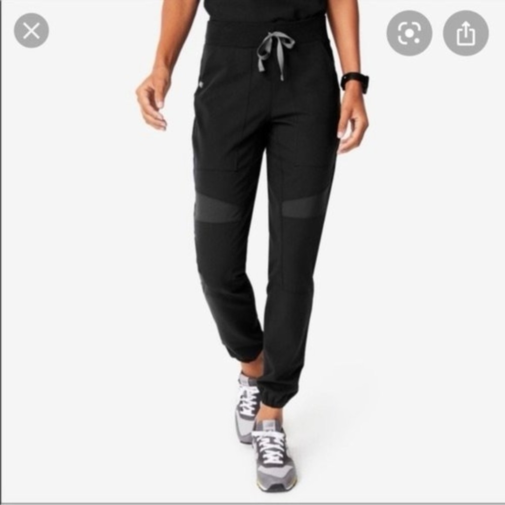 LIMITED EDITION FIGS Venice Jogger Scrub Pants in Black Size Small